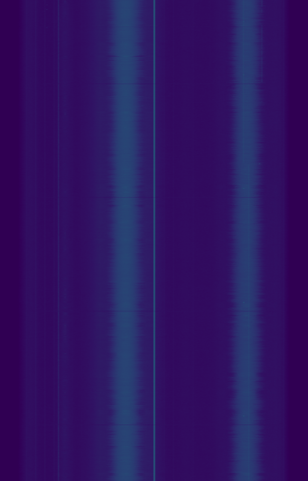 Waterfall of the 2 m band during the net