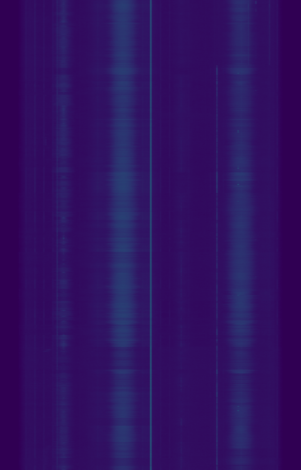 Waterfall of the 2 m band during the net